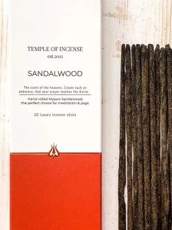 Temple Of Incense - Sandalwood Incense Sticks
