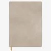 Designworks Ink Vegan Suede Journal - Mushroom -Yogamatters vegan suede notebook