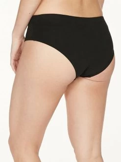 Thought Organic Cotton Jersey Bikini Brief -Yogamatters wac5264 black leah organic cotton bikini brief in black jersey 2