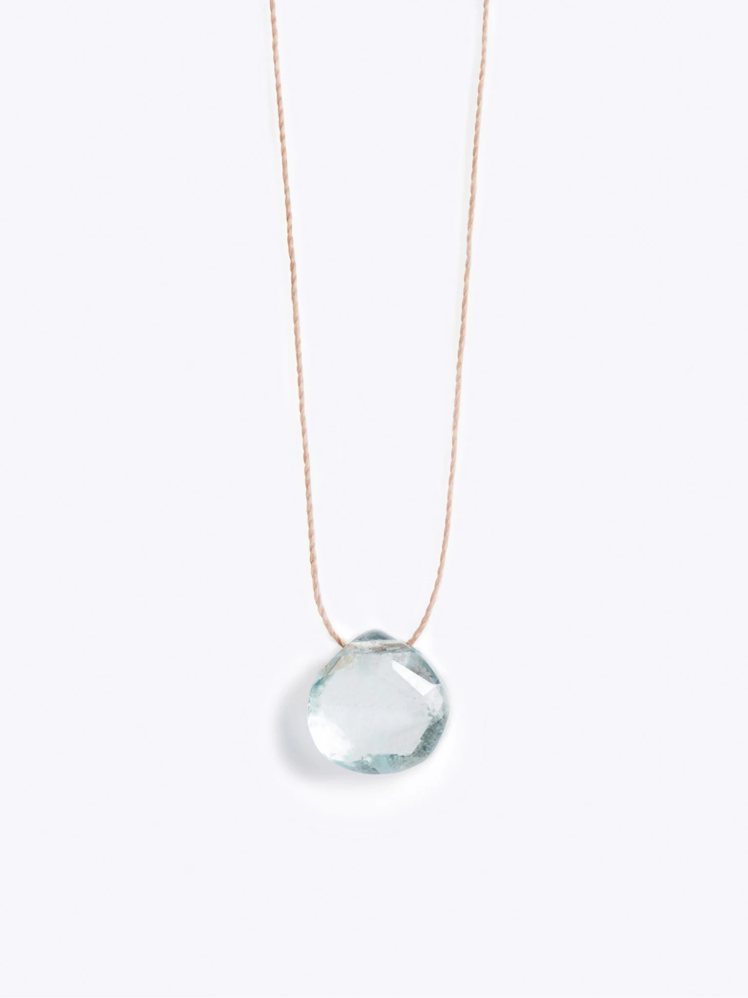 Wanderlust Life Fine Cord Necklace - Aquamarine 3 Wanderlust Life Fine Cord Necklace - Aquamarine