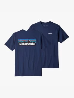 Patagonia P-6 Logo Responsibili-Tee - Classic Navy -Yogamatters wbs18 39174 cny