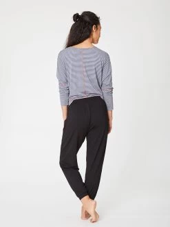 Thought Emerson Joggers - Black -Yogamatters wsb3548 black emerson tie waist joggers 0005 1