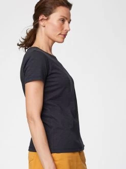 Thought Fairtrade Organic Cotton Tee - Navy -Yogamatters wst4783 navy fairtrade organic cotton tee 3