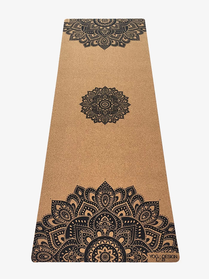 Yoga Design Lab Cork Mat 3.5mm - Mandala Black 3 Yoga Design Lab Cork Mat 3.5mm - Mandala Black
