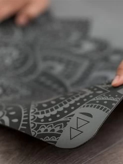 Yoga Design Lab Infinity Mat 5mm - Mandala Charcoal -Yogamatters ydl infinita mat charcoal lifestyle low res 04