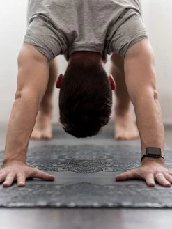 Yoga Design Lab Infinity Mat 5mm - Mandala Charcoal -Yogamatters ydl infinita mat charcoal lifestyle low res 05