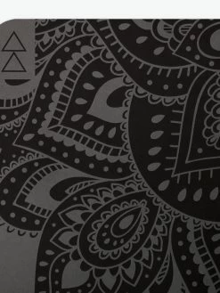 Yoga Design Lab Infinity Mat 5mm - Mandala Charcoal -Yogamatters ydl infinity mat charcoal zoom top 1