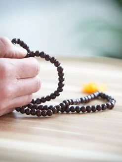 Yogamatters Rosewood Mala Beads Necklace -Yogamatters yogamatters rosewood mala beads necklace 1
