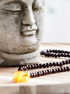 Yogamatters Rosewood Mala Beads Necklace -Yogamatters yogamatters rosewood mala beads necklace